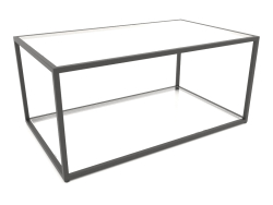 Two-level rectangular coffee table (GLASS, 100X60X50)