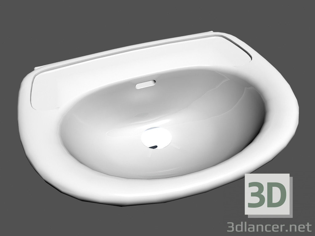 3d model Lavabo l r2 oscilación sin patas 810,401 - vista previa