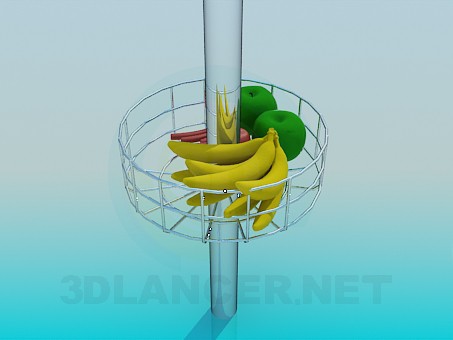 Modelo 3d Banca de frutas - preview