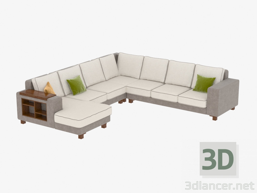 3D Modell Modulare Ecksofa - Vorschau