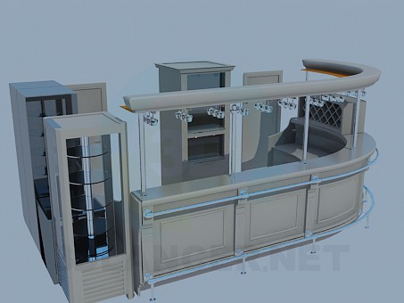 Modelo 3d Bar restaurante - preview