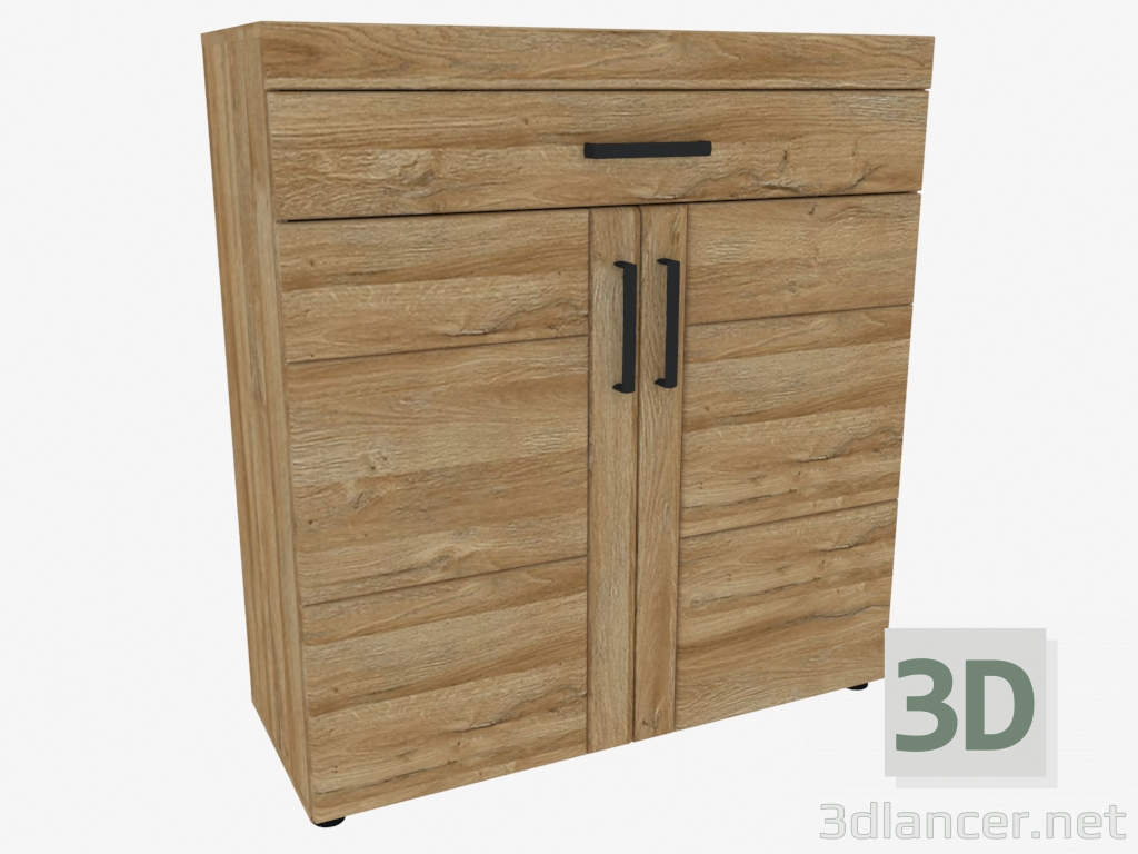 3D modeli 2D-1S Ayakkabı Dolabı (TYPE CNAG02) - önizleme