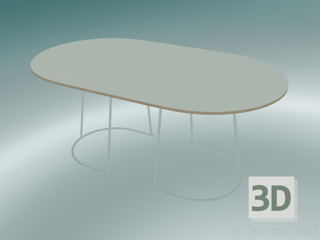 3d model Mesa de centro Airy (mediana, blanca) - vista previa