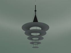 Pendant lamp ENIGMA 545 PENDANT (GU10, BLK, W-LED LAMP)