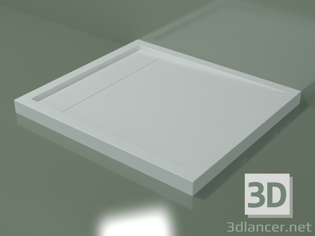 3d model Shower tray (30R14220, dx, L 90, P 80, H 6 cm) - preview