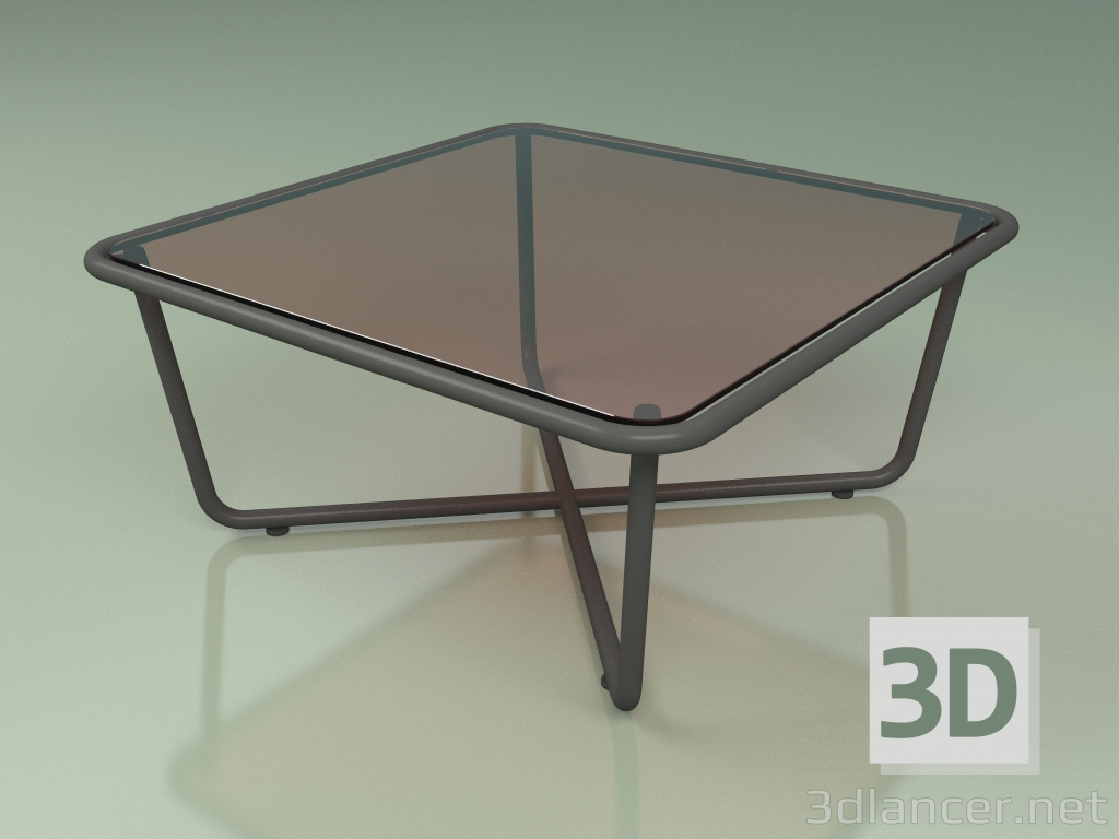 3d model Mesa de centro 001 (vidrio bronceado, metal ahumado) - vista previa