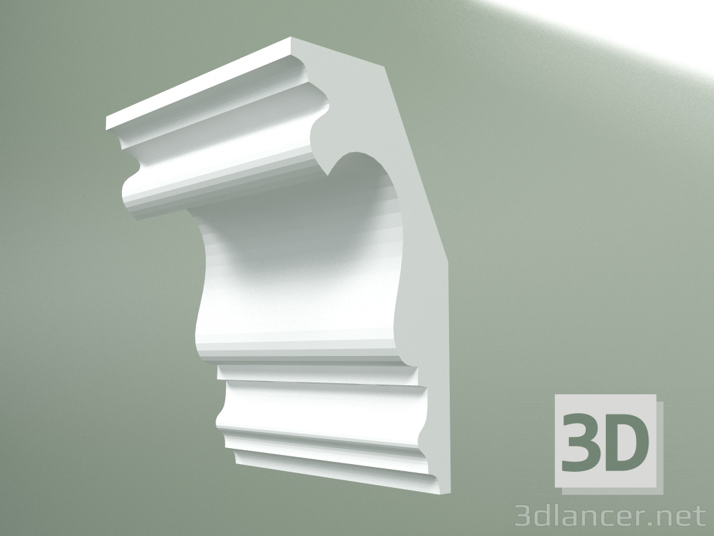 modèle 3D Corniche en plâtre (socle de plafond) KT138 - preview