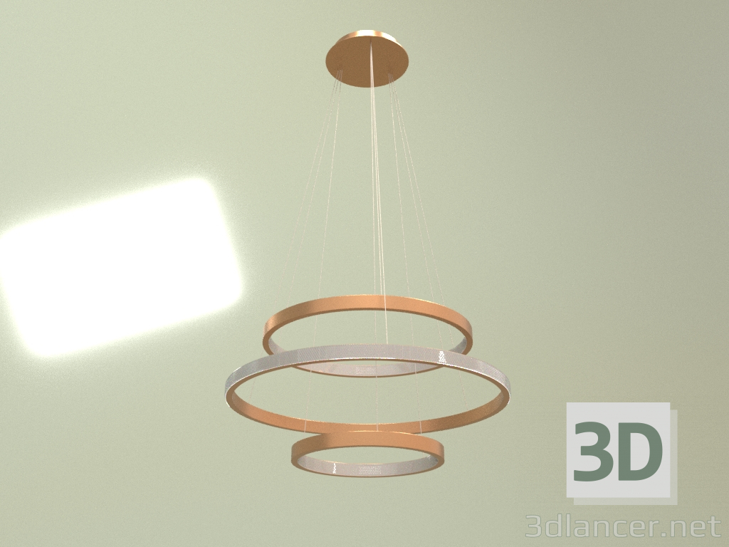 modello 3D Lampada a sospensione Tangle 3 luci - anteprima