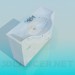 3d model Lavabo con pedestal - vista previa