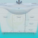 3d model Lavabo con pedestal - vista previa