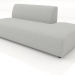 3d model Sofa module 1 seater (L) 120 extended to the right - preview