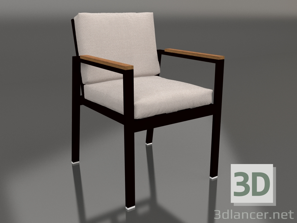 3d model Dining chair (Black) - preview