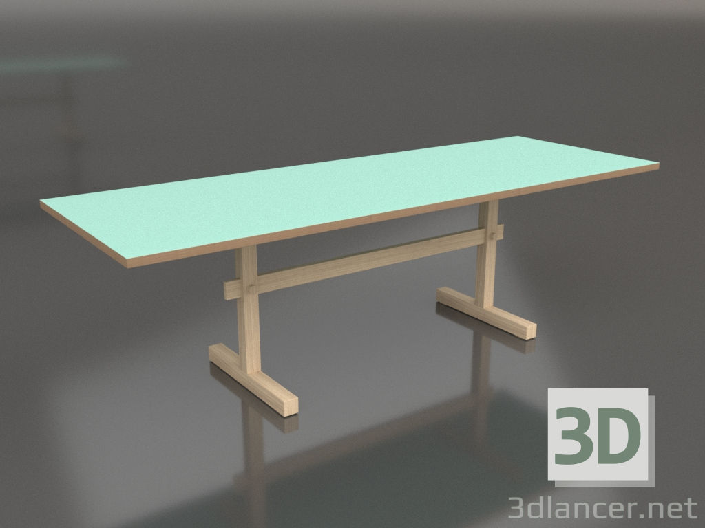 3d model Mesa de comedor Gaspard 240 (Linoleo Verde Menta) - vista previa