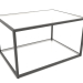 3d model Two-level rectangular coffee table (GLASS, 80X60X50) - preview