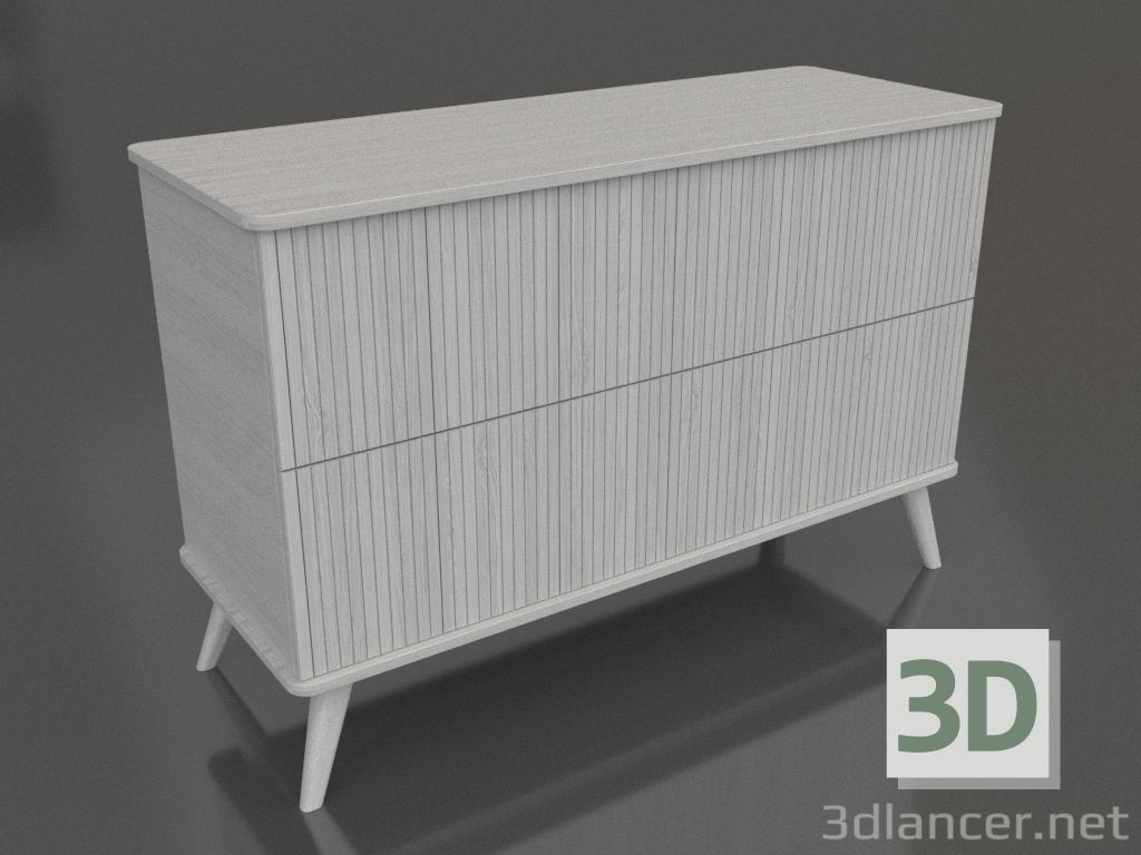 Modelo 3d Cômoda 3 1200x400x800 mm (branco RAL 9010) - preview