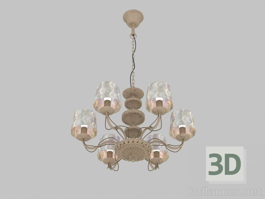 Modelo 3d Cockle candelabro (1302-6P) - preview