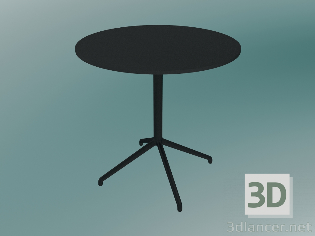 Modelo 3d Mesa de centro para café Still (Ø75, H 73 cm, Preto) - preview