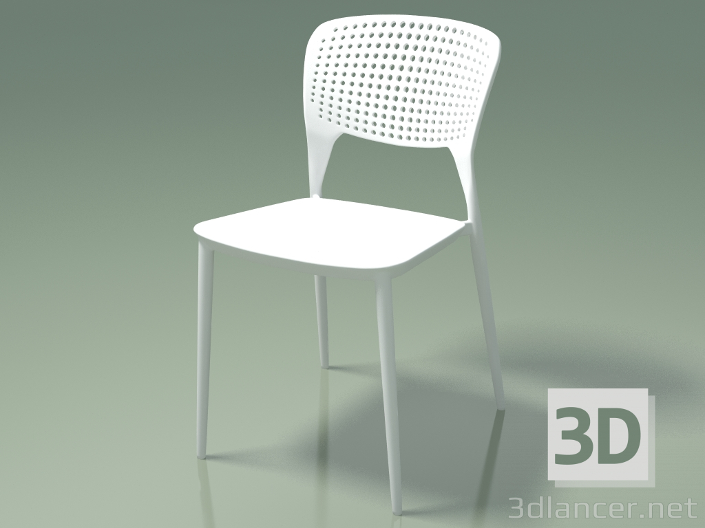 modello 3D Sedia Spark (110326, bianco) - anteprima