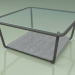 modèle 3D Table basse 001 (Verre nervuré, Metal Smoke, Luna Stone) - preview