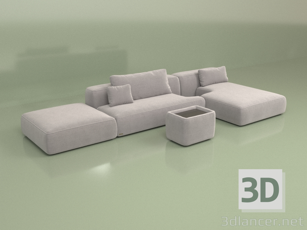 3d model Sofá Thassos (Conjunto 04) - vista previa