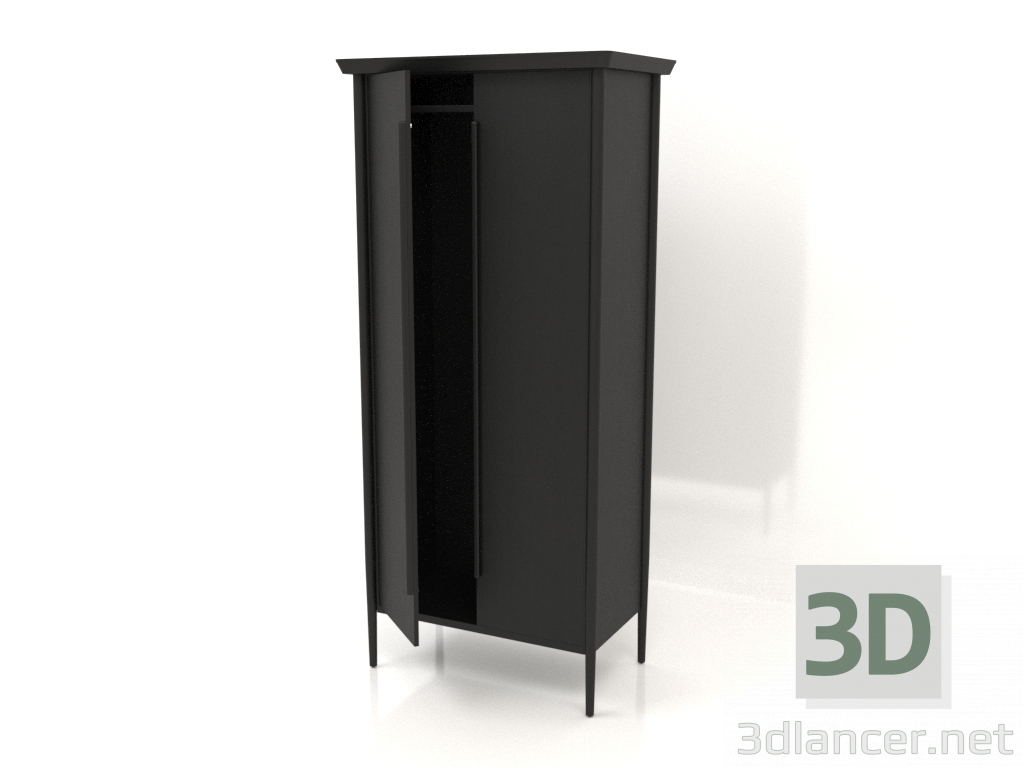 3d model Armario MC 03 (semiabierto) (914х565х2000, madera negra) - vista previa