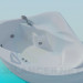 3d model Corner bath - preview