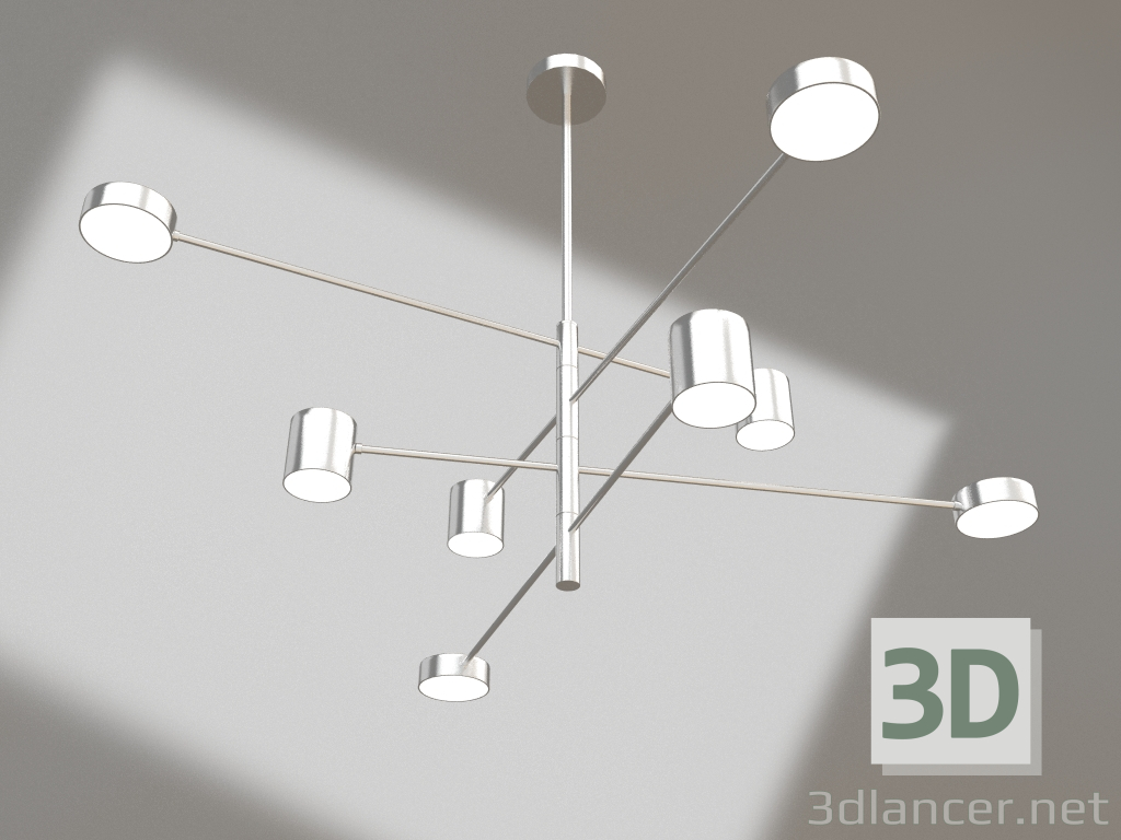 3d модель Люстра Меклі хром (07650-8,02) – превью