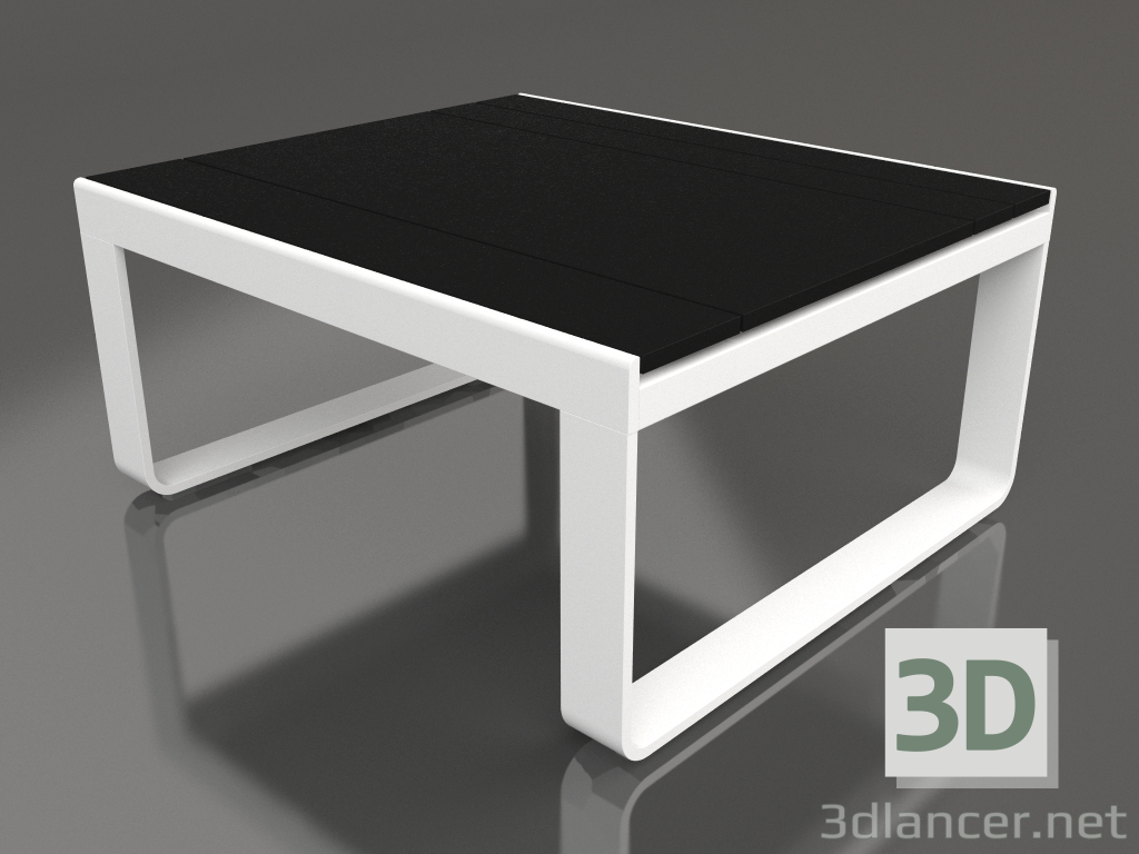 modèle 3D Table club 80 (DEKTON Domoos, Blanc) - preview