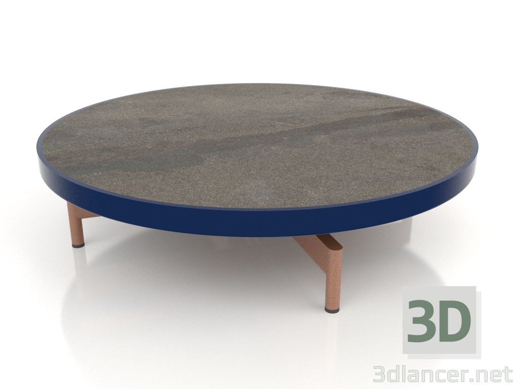 3d model Mesa de centro redonda Ø90x22 (Azul noche, DEKTON Radium) - vista previa