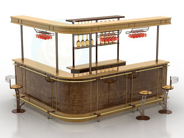 Modelo 3d Bar - preview