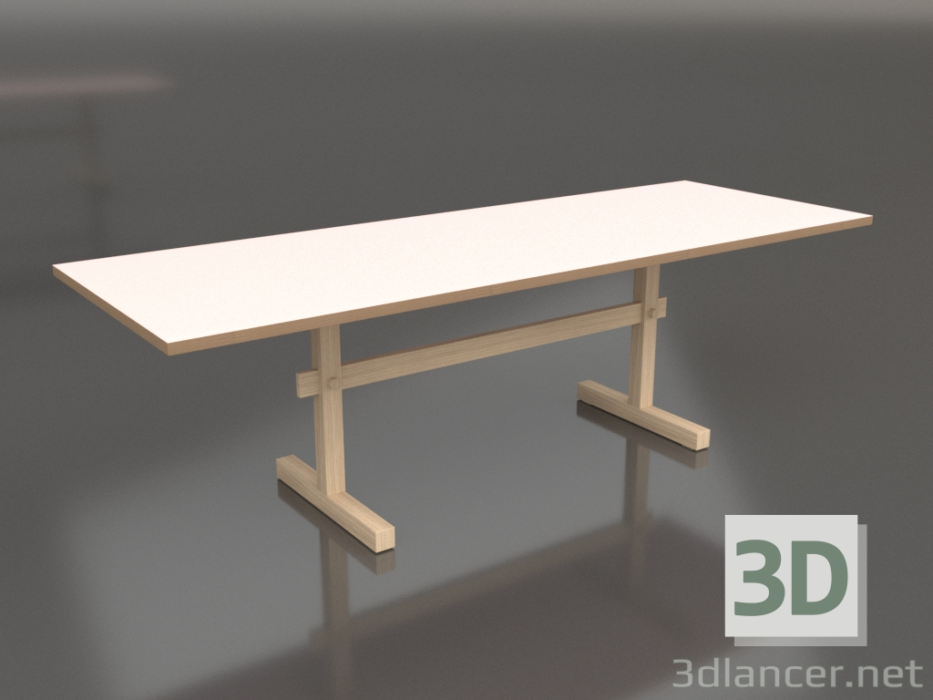 3d model Mesa de comedor Gaspard 240 (Linoleo Rosa empolvado) - vista previa