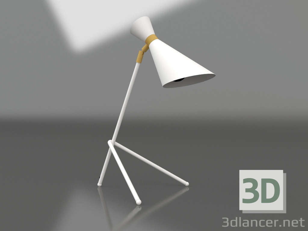 modèle 3D Lampe de table Shady (Blanc) - preview