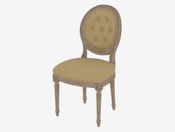 Dining chair FRENCH VINTAGE LOUIS ROUND BUTTON SIDE CHAIR (8827.0002.2.N009)