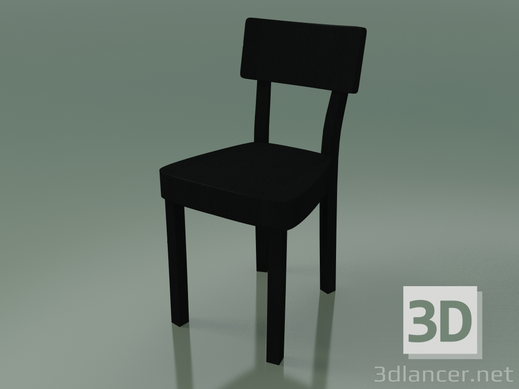 3d model Silla (123, negro) - vista previa