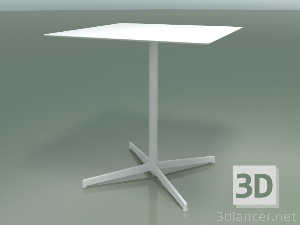 3d model Mesa cuadrada 5549 (H 72.5 - 69x69 cm, blanco, V12) - vista previa