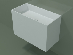 Wall-mounted washbasin (02UN43101, Glacier White C01, L 72, P 36, H 48 cm)