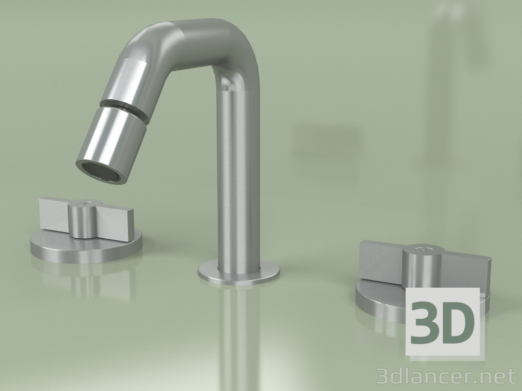 3d model Bidet mixer with adjustable spout (19 37 V, AS) - preview