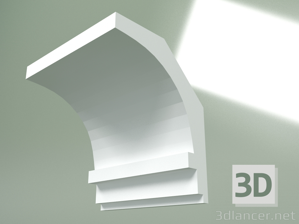 3d model Plaster cornice (ceiling plinth) KT365 - preview