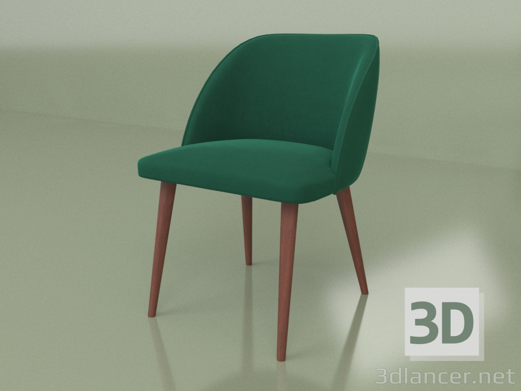 modello 3D Sedia Teo (gambe Tin-124) - anteprima