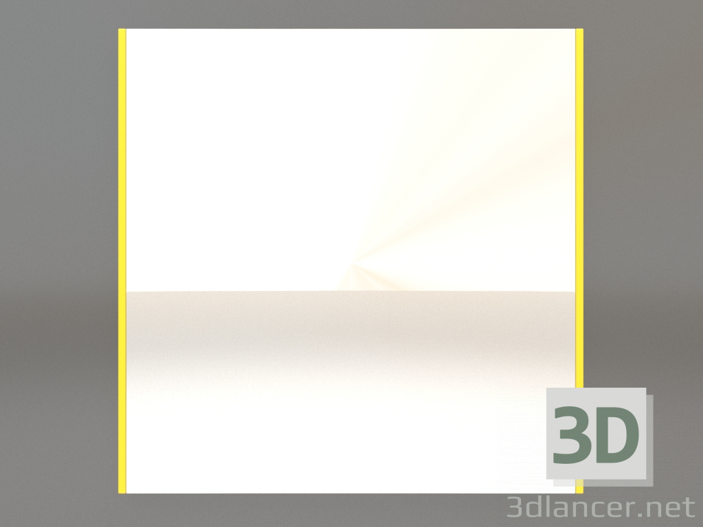 3d model Mirror ZL 01 (600х600, luminous yellow) - preview