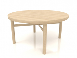 Mesa de centro (extremo recto) JT 031 (D=800x400, blanco madera)