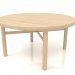 modèle 3D Table basse (extrémité droite) JT 031 (D=800x400, bois blanc) - preview