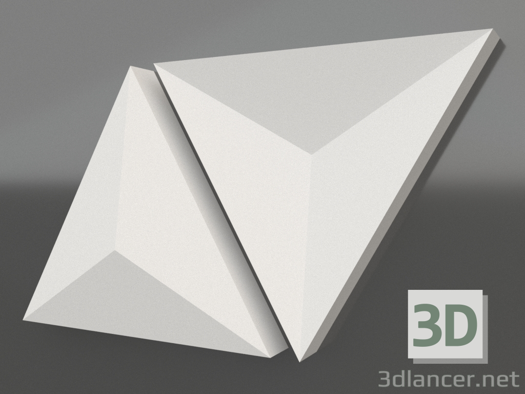 3d model panel 3d M-107 - vista previa