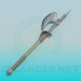 3d model A spear with an axe - preview