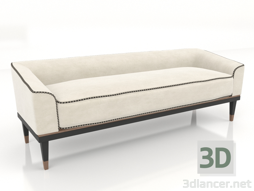 3d model Bench with fabric upholstery (S509) - preview