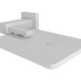 3d Bathroom accessories - five pieces model buy - render