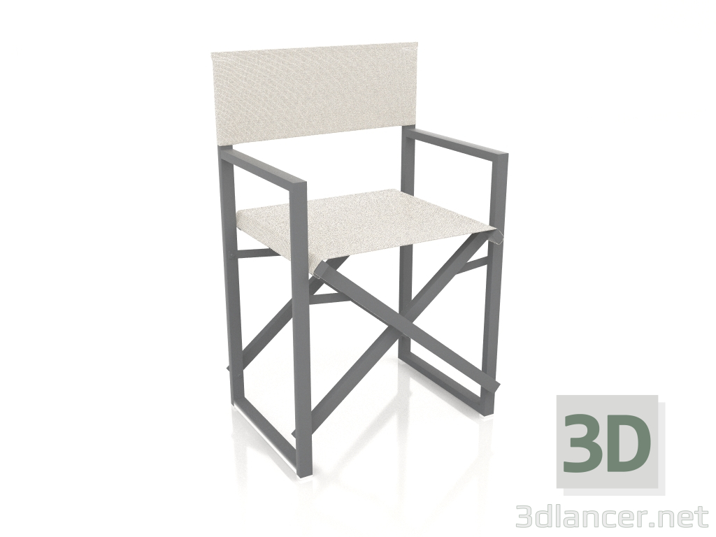 3d model Silla plegable (Antracita) - vista previa