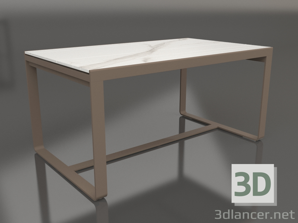 3d model Mesa de comedor 150 (DEKTON Aura, Bronce) - vista previa