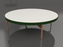 Table basse ronde Ø120 (Vert bouteille, DEKTON Sirocco)