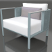 3d model Armchair (Blue gray) - preview